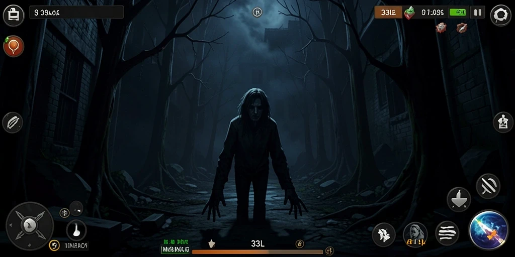 Gameplay menakutkan di kegelapan penuh misteri.