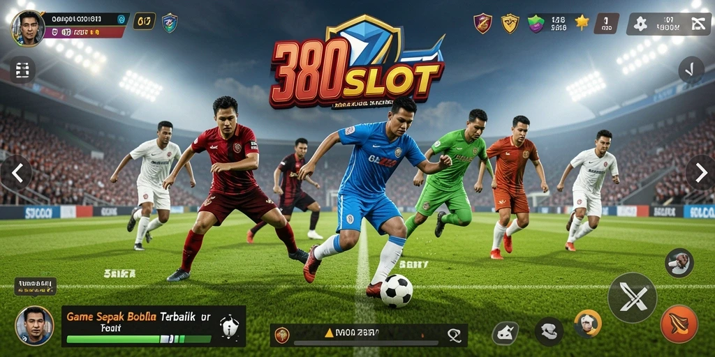 Tampilan gameplay menegangkan di 380SLOT dengan suasana lapangan hijau.