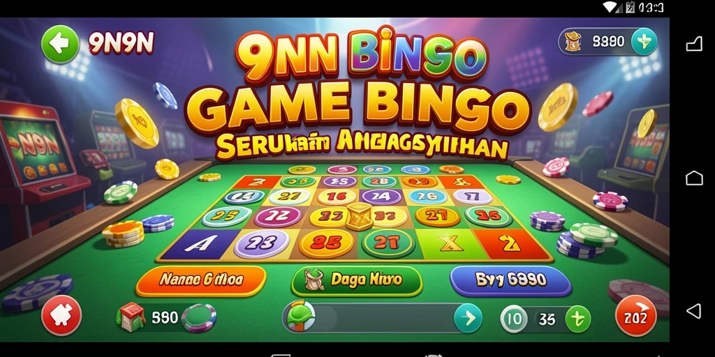 Tampilan gameplay Bingo yang menarik dan interaktif.