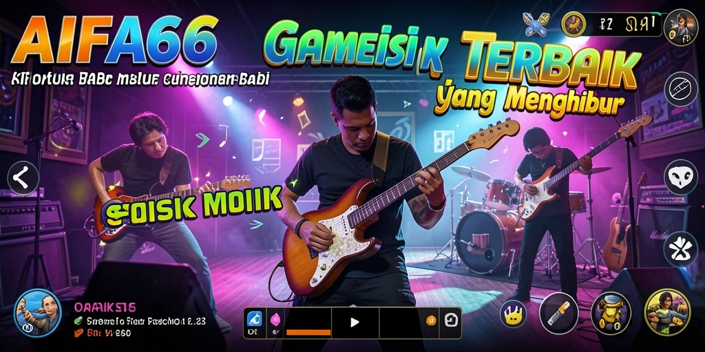 Tampilan gameplay AIFA66 menampilkan pemain yang menikmati musik.