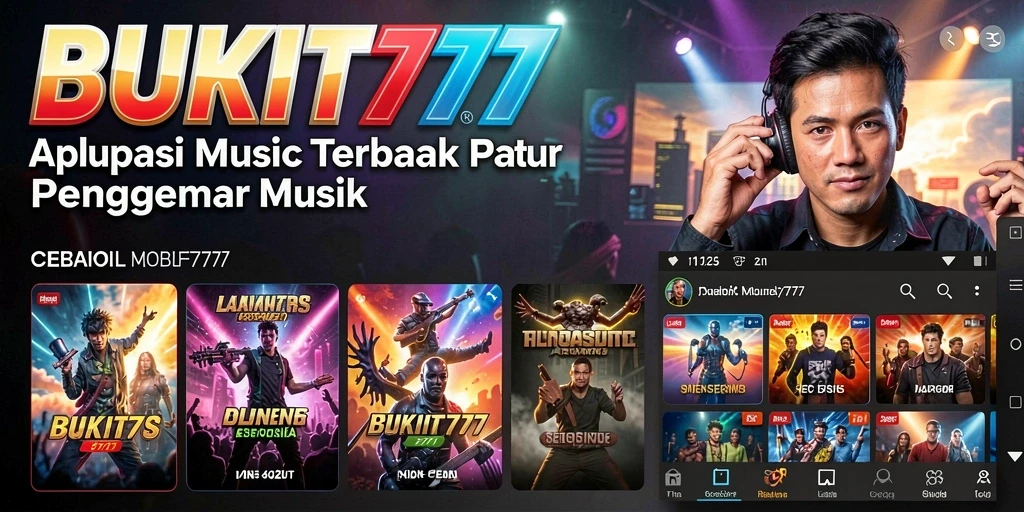 Tampilan gameplay musik yang menarik dari BUKIT777.