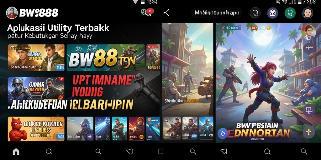 Tampilan antarmuka utama aplikasi BW888 yang memudahkan pengelolaan tugas.