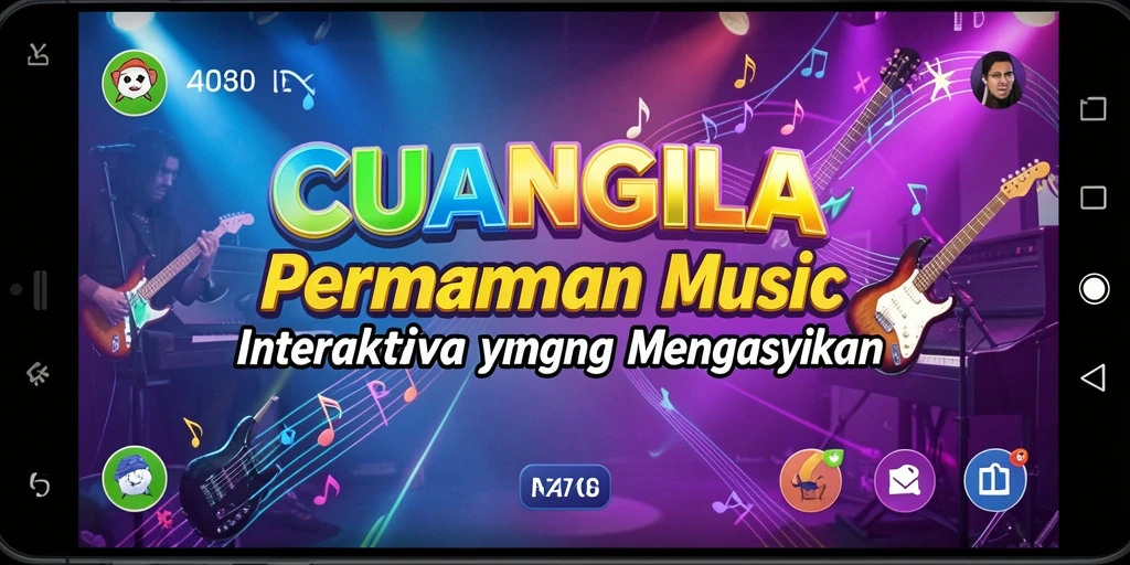 Tampilan menarik dari gameplay aplikasi musik CUANGILA.