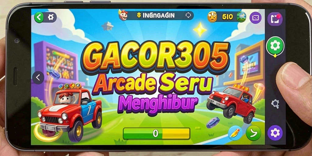Screenshot utama GACOR305 menampilkan gameplay penuh aksi dan tantangan arcade.