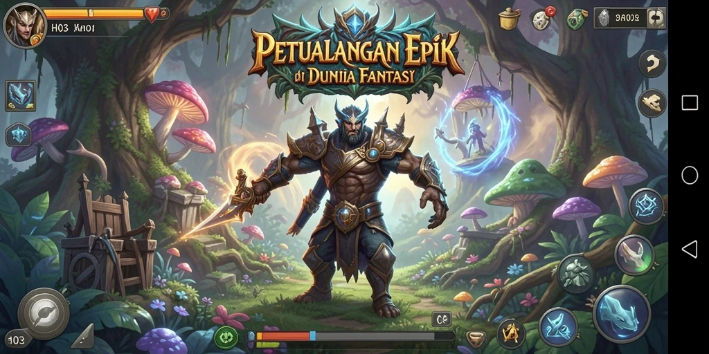 Gameplay H03 menampilkan pertarungan seru dan karakter menawan di dunia fantasi.