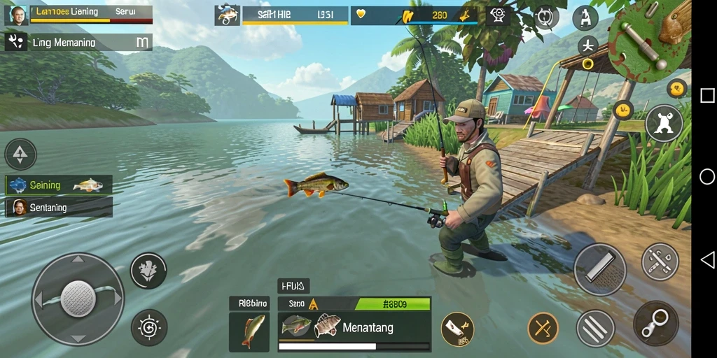 Tangkapan ikan yang spektakuler dalam gameplay HR89.