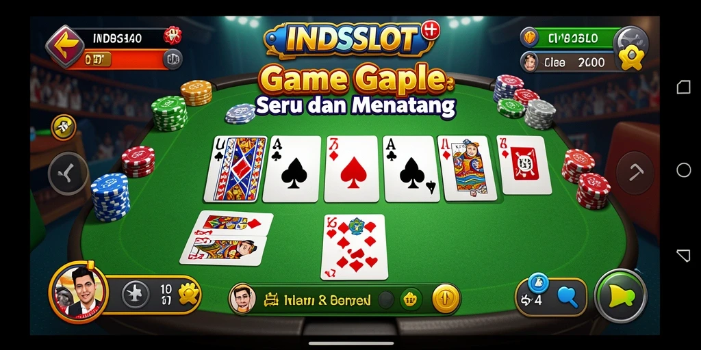 Tampilan gameplay INDSLOT yang menarik di dalam game Gaple.