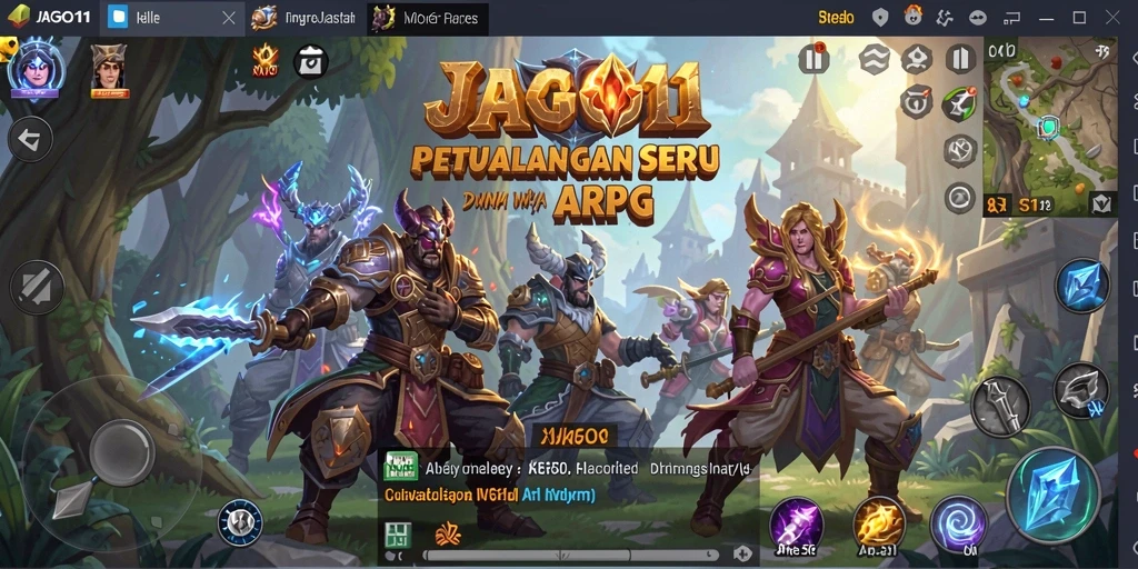 Gameplay seru JAGO11 yang penuh aksi dan petualangan.