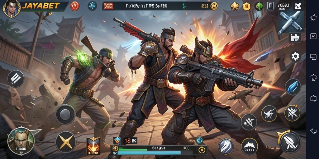 Tampilan gameplay JAYABET yang mendebarkan dan penuh aksi.
