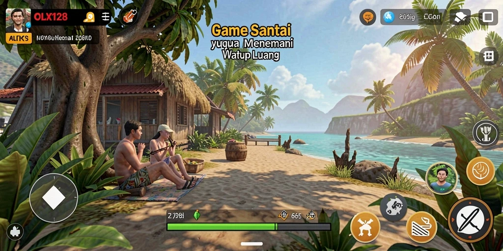 Tampilan gameplay OLX128 yang seru dan menghibur.