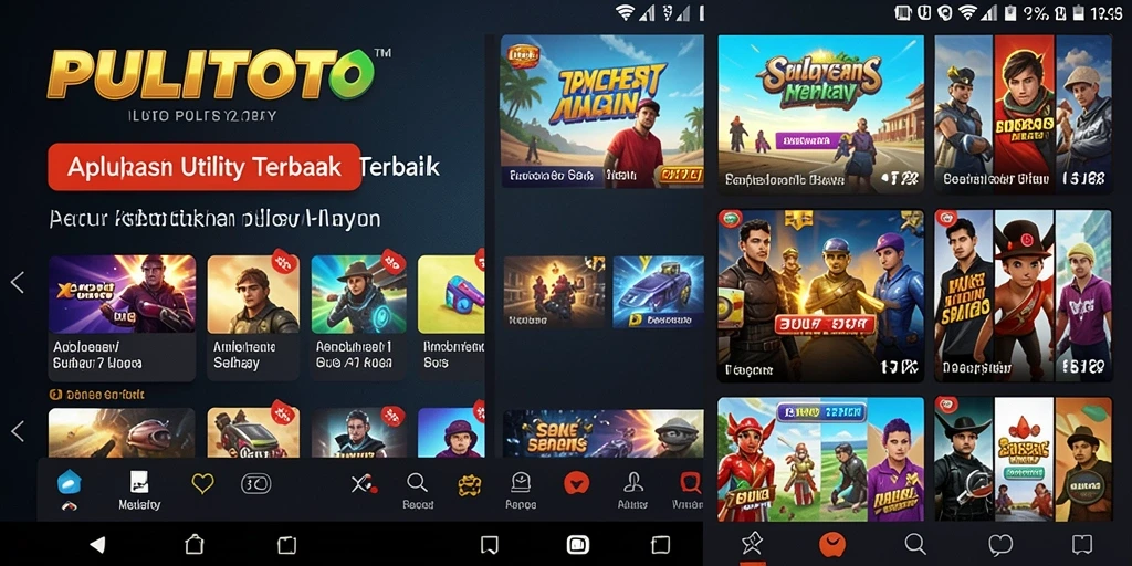 Tampilan antarmuka pengguna PULITOTO yang intuitif dan modern.