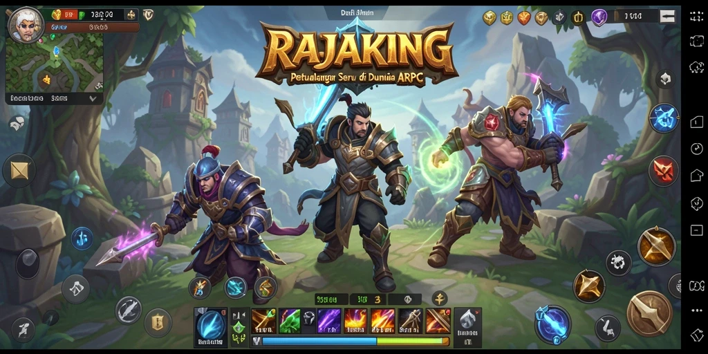 Tampilan gameplay seru dan mendebarkan di RAJAKING.