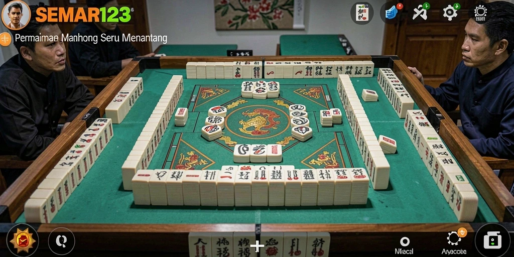 Tampilan gameplay menarik dari SEMAR123 dengan grafis Mahjong.