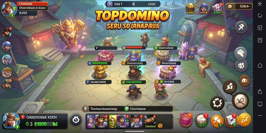 Tangkapan layar gameplay seru dari TOPDOMINO yang menunjukkan aksi strategis.