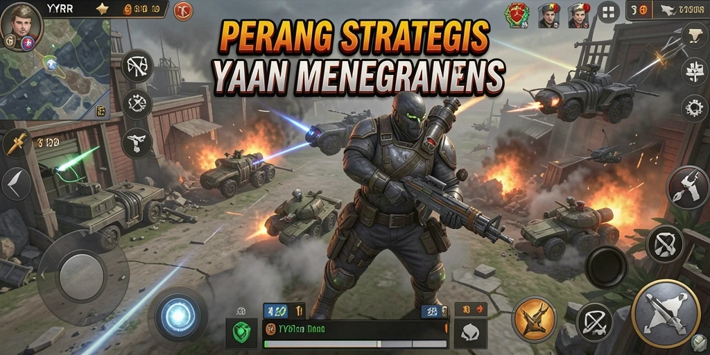 Gambaran aksi intens dalam gameplay YYRR.
