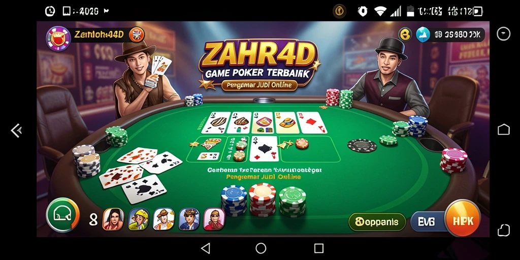 Gameplay seru ZAHRA4D dengan berbagai mode Poker.