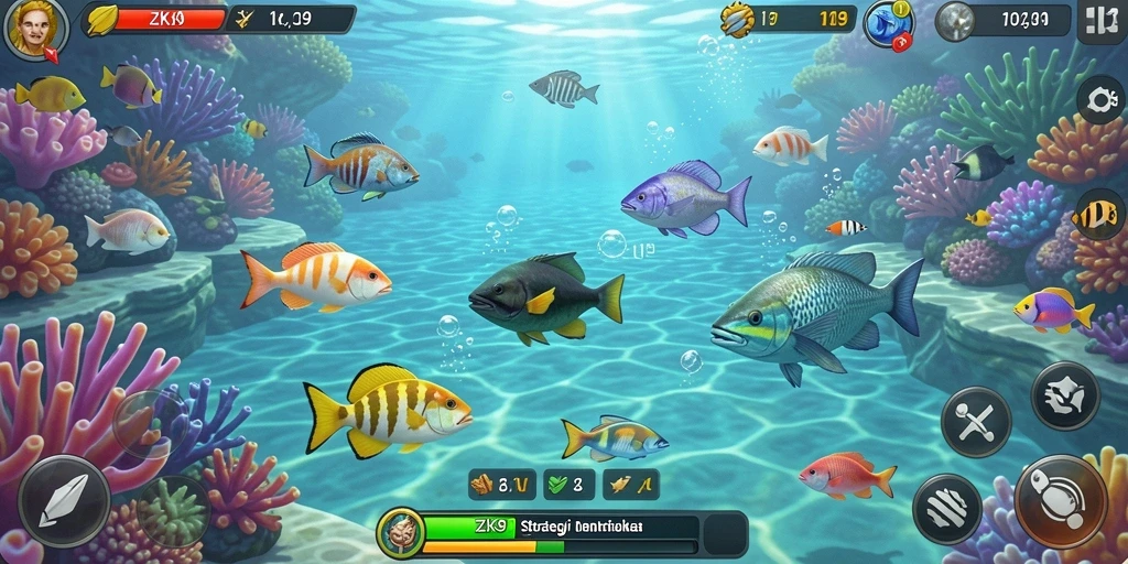 Tampilan gameplay ZK9 yang seru dan penuh warna.